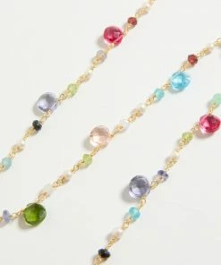 Karen Kane Beaded Gemstone Necklace