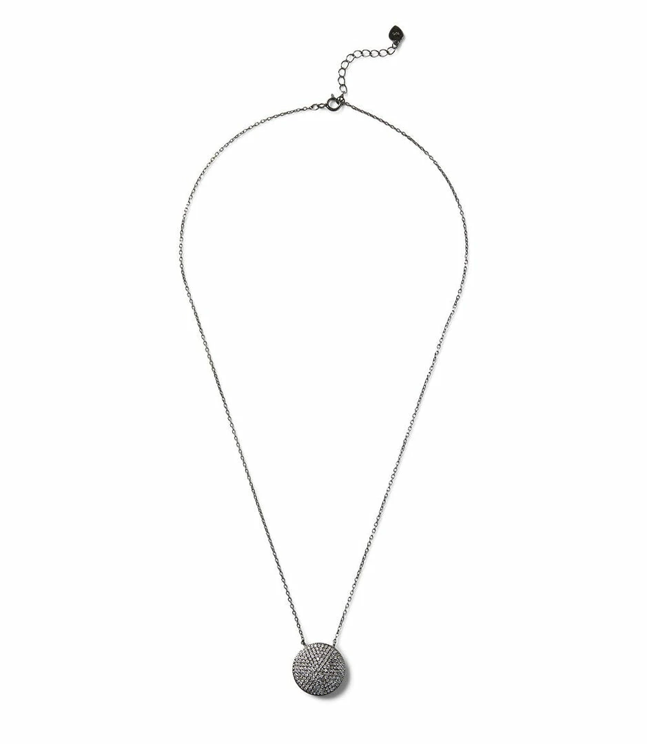 Karen Kane Pavé Disk Necklace
