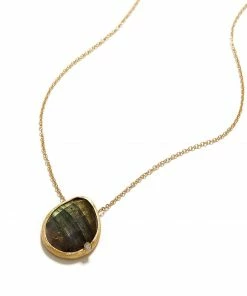 Karen Kane Gemstone Teardrop Necklace New Arrivals