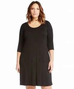 Karen Kane Plus Size 3/4 Sleeve A Line Dress Best Sellers