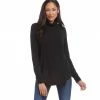 Karen Kane Shirred Sleeve Turtleneck Top