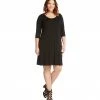 Karen Kane Plus Size 3/4 Sleeve A Line Dress Best Sellers