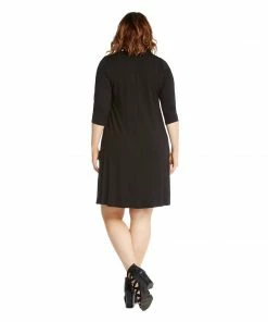Karen Kane Plus Size 3/4 Sleeve A Line Dress Best Sellers