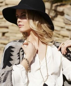 Karen Kane Accessories Raw Edge Wide Brim