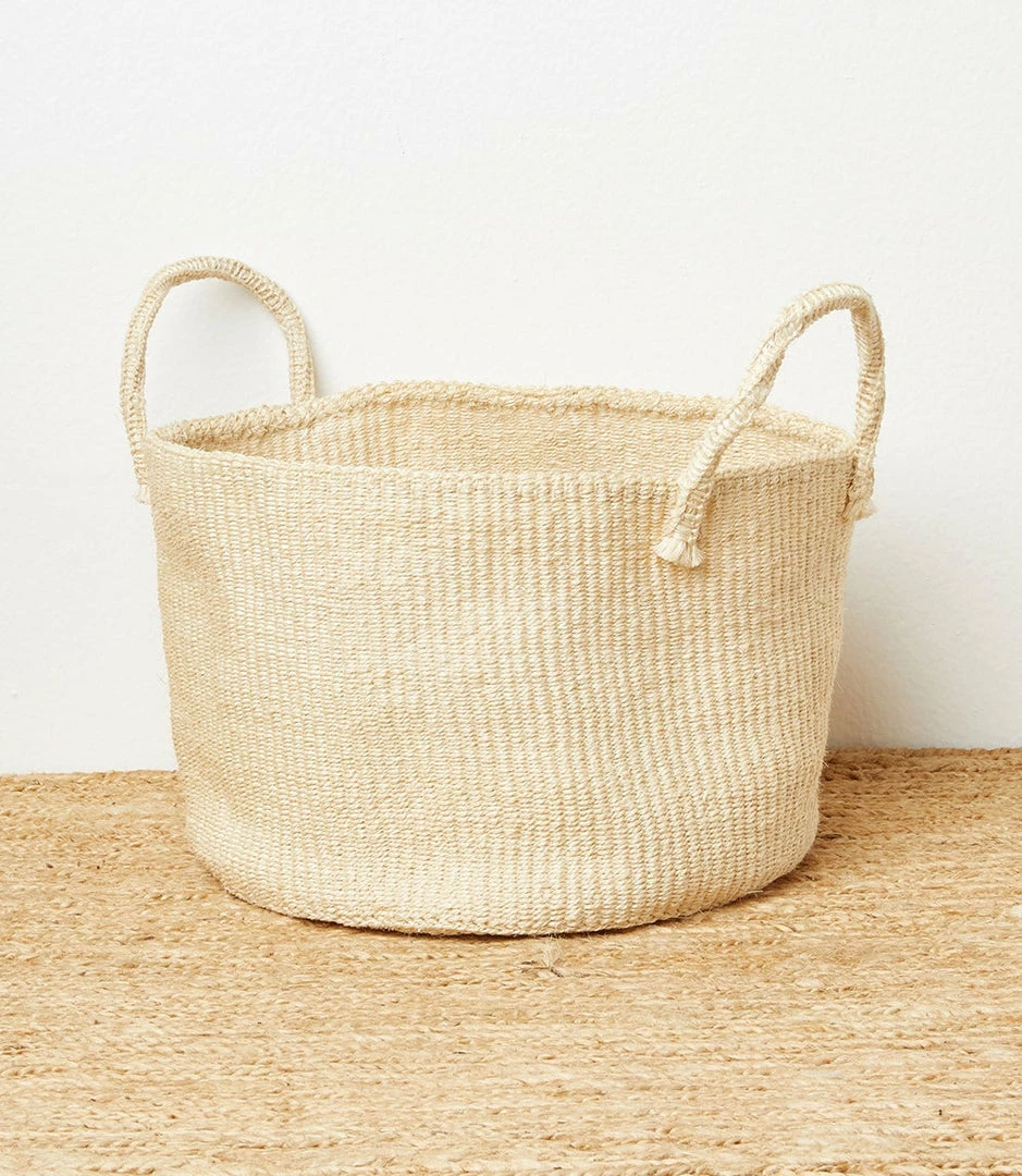 Karen Kane Home Handwoven Sisal Basket