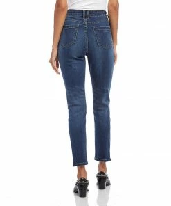 Karen Kane Dark Distressed Skinny Jeans