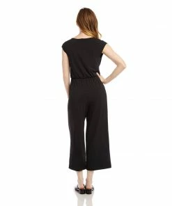Karen Kane Petite Size Tie-Front Jumpsuit Petites