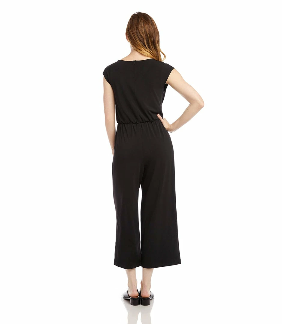 Karen Kane Petite Size Tie-Front Jumpsuit Petites