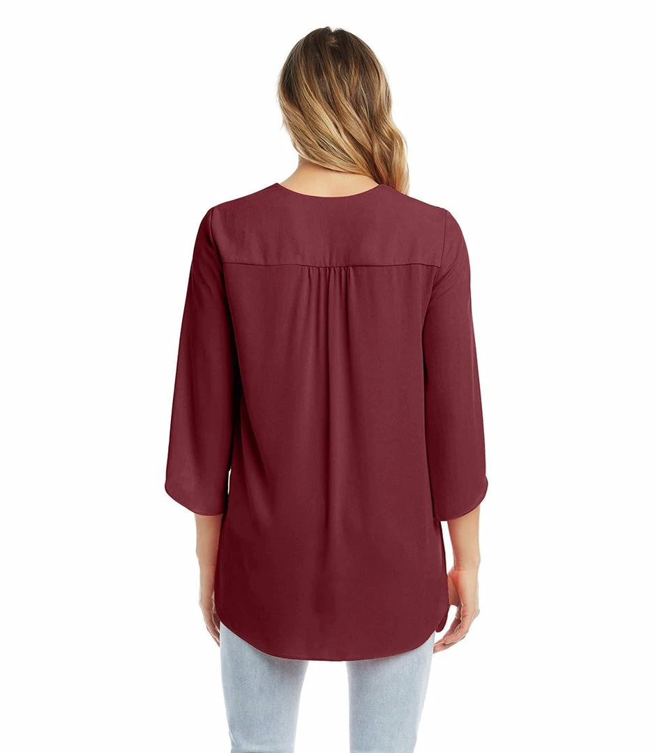 Karen Kane Bracelet Sleeve Asymmetric Top