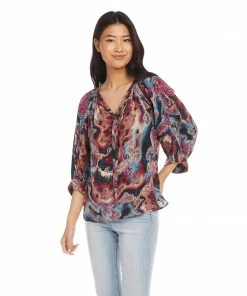 Karen Kane Petite Size Blouson Sleeve Top Petites
