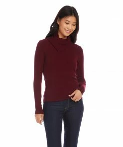 Karen Kane Petite Size Drape Neck Top