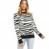 Karen Kane Zebra Stripe Sweater Clothing