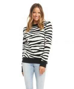 Karen Kane Zebra Stripe Sweater Clothing