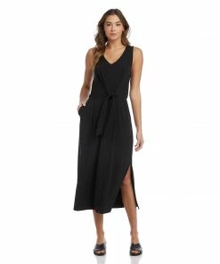 Karen Kane Tie-Front Midi Dress