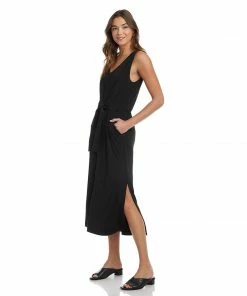 Karen Kane Tie-Front Midi Dress