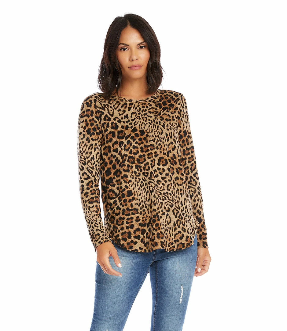 Karen Kane Petite Size Long Sleeve Shirttail Top Petites