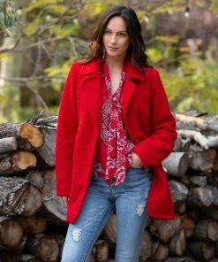 Karen Kane Clothing Boucle Coat