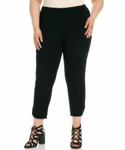 Karen Kane Plus Size Curved Hem Piper Pants