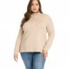 Karen Kane Plus Size Henley Hi-Lo Top
