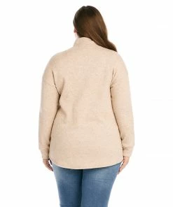 Karen Kane Plus Size Henley Hi-Lo Top