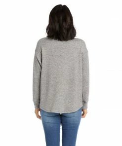 Karen Kane Hi-Lo Henley Sweater Clothing