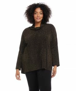 Karen Kane Plus Size Hi-Lo Turtleneck Top