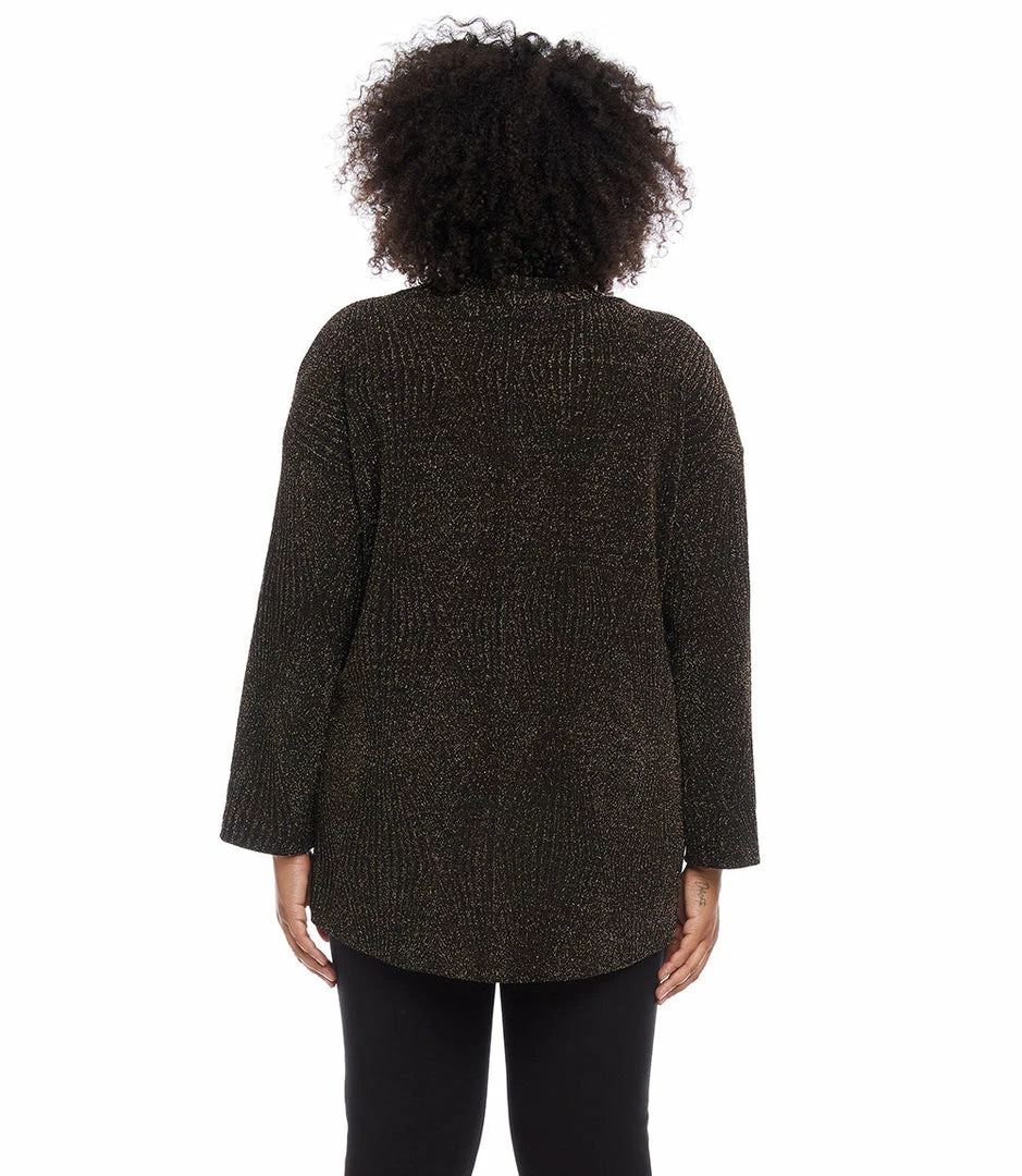 Karen Kane Plus Size Hi-Lo Turtleneck Top