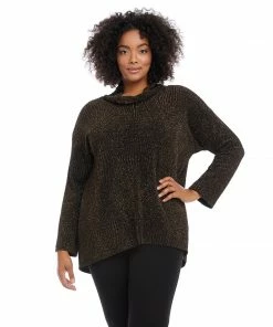 Karen Kane Plus Size Hi-Lo Turtleneck Top