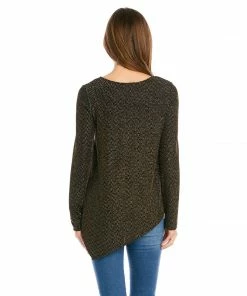 Karen Kane Petite Size Gold Asymmetric Hem Top Petites