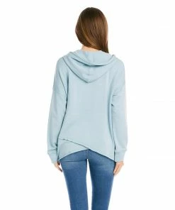 Karen Kane Petite Size Asymmetric Hem Hoodie Petites