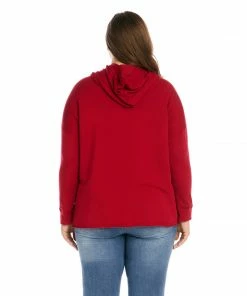 Karen Kane Plus Size Crossover Hoodie
