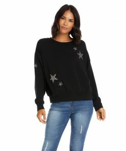 Karen Kane Petite Size Embellished Star Top