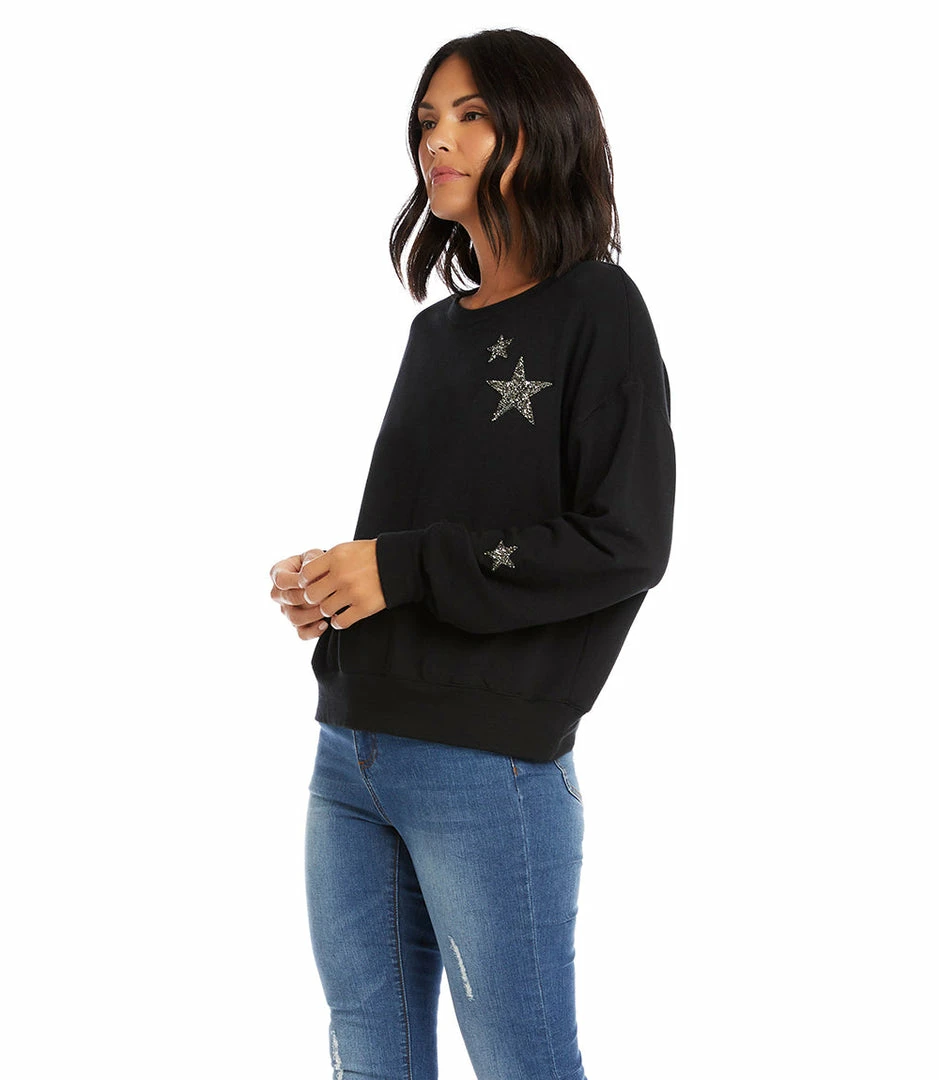 Karen Kane Petite Size Embellished Star Top