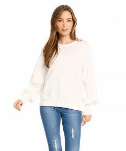 Karen Kane Clothing Puff Sleeve Sweatshirt