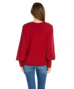 Karen Kane Petites Petite Size Puff Sleeve Sweatshirt