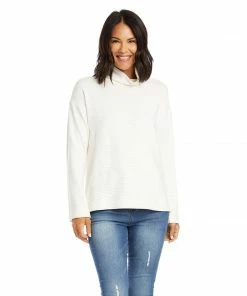 Karen Kane Clothing Petite Size Turtleneck Hi-Lo Sweater