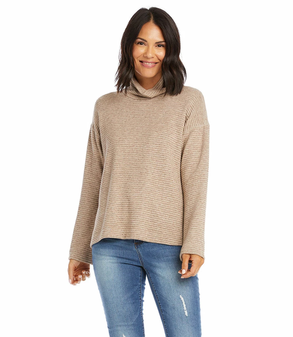 Karen Kane Clothing Turtleneck Hi-Lo Sweater