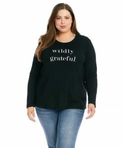 Karen Kane Plus Size Grateful T-Shirt