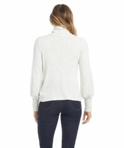 Karen Kane Clothing Petite Size Turtleneck Pick-Up Top