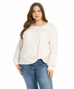 Karen Kane Plus Size Side Pick-Up Top