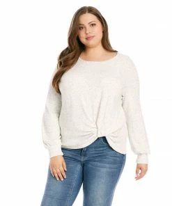 Karen Kane Plus Size Side Pick-Up Top