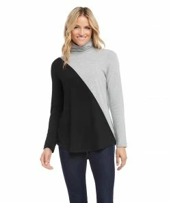 Karen Kane Contrast Turtleneck Sweater