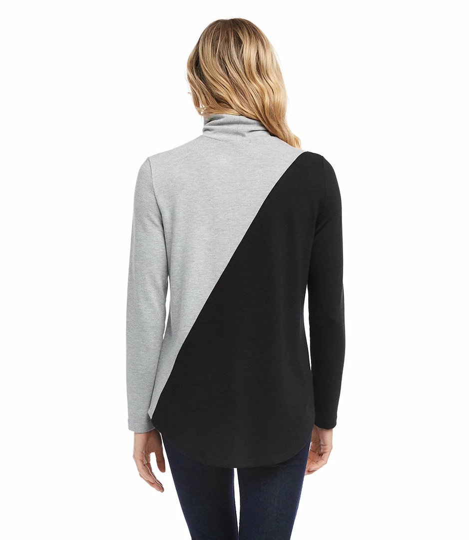 Karen Kane Contrast Turtleneck Sweater