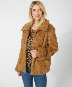 Karen Kane Sherpa Fur Jacket