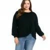 Karen Kane Plus Size Side Pick-Up Top