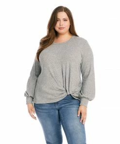 Karen Kane Plus Size Side Pick-Up Top