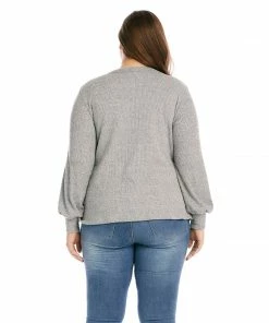 Karen Kane Plus Size Side Pick-Up Top