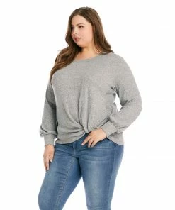 Karen Kane Plus Size Side Pick-Up Top