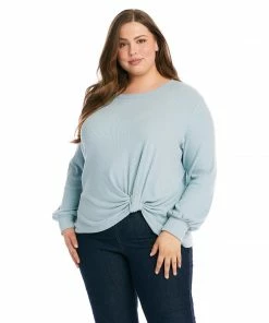 Karen Kane Plus Size Side Pick-Up Top