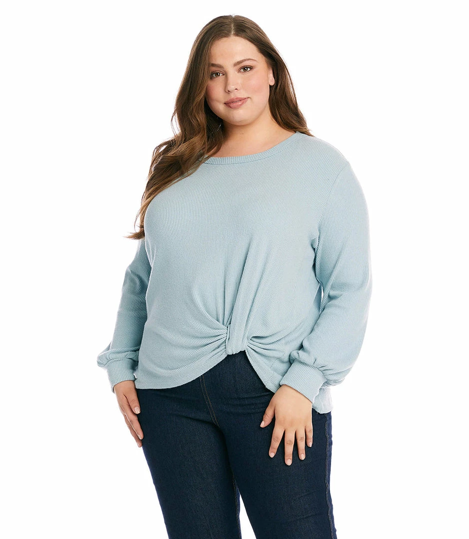 Karen Kane Plus Size Side Pick-Up Top